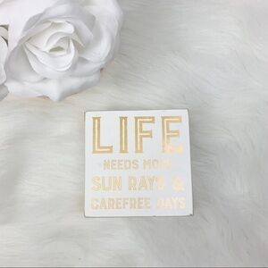 Francescas Small Motivational Box Sign